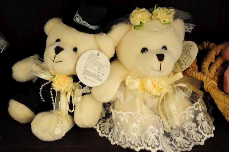 新娘新郎熊熊玩偶
